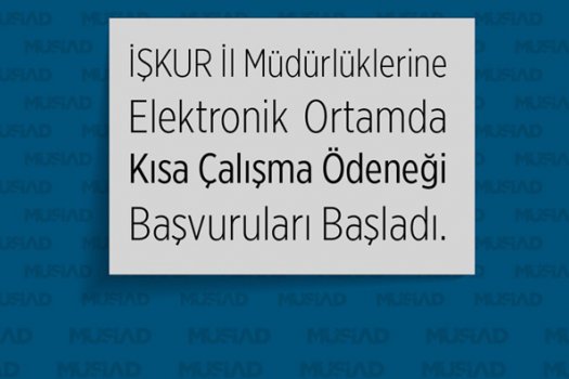 Kısa Çalışma Ödeneği Başvuruları Başladı