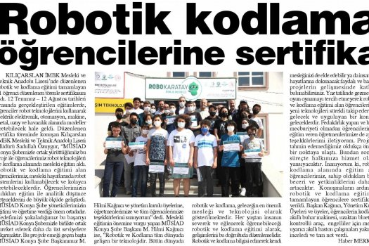 Robotik Kodlama Geleceğin Mesleği Olacak