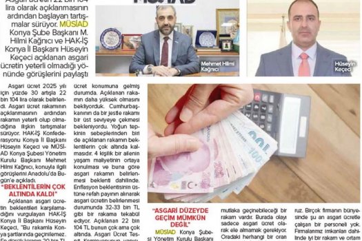 ASGARİ ÜCRETLE GEÇİM İMKANSIZ